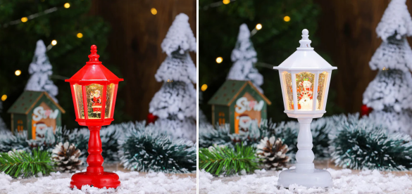 🏆🎄Christmas Snow Night Light with Music Luminous Decoration Lamp