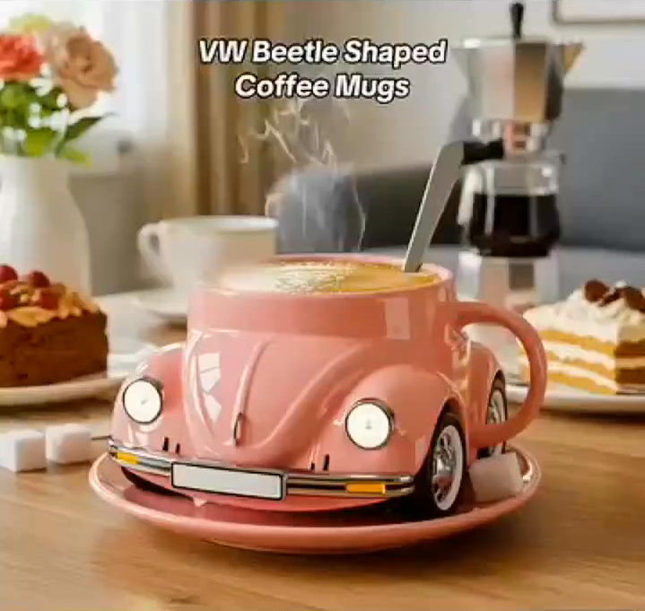 🚗☕️Retro Beetle Car Coffee Mug: A Crafty Treat for Coffee Lovers & Vintage Enthusiasts🏆
